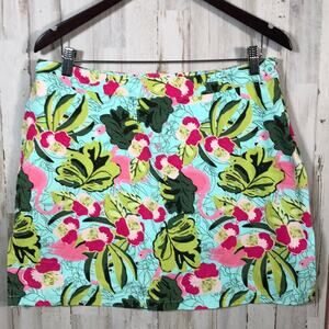 Allyson Whitmore Golf Skort Size 14 - Flamingo Jungle